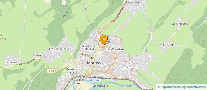 localisation de l'entreprise MONSIEUR GABRIEL CAIREY-REMONNAY à MORTEAU