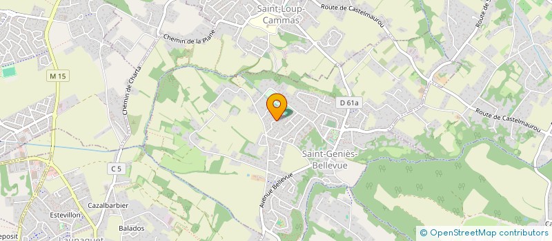 localisation de l'entreprise MONSIEUR GABRIEL CAYLAR  SAINT-GENIES-BELLEVUE