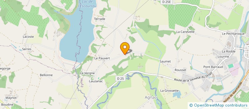 localisation de l'entreprise MONSIEUR GABRIEL CHABRETTE  EYMET