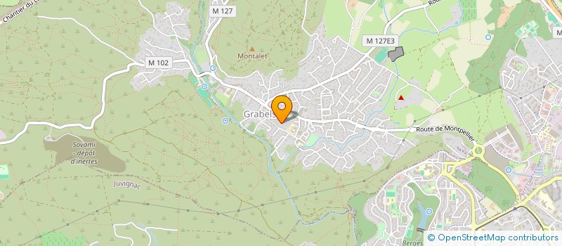 localisation de l'entreprise MONSIEUR GABRIEL CHALER  GRABELS