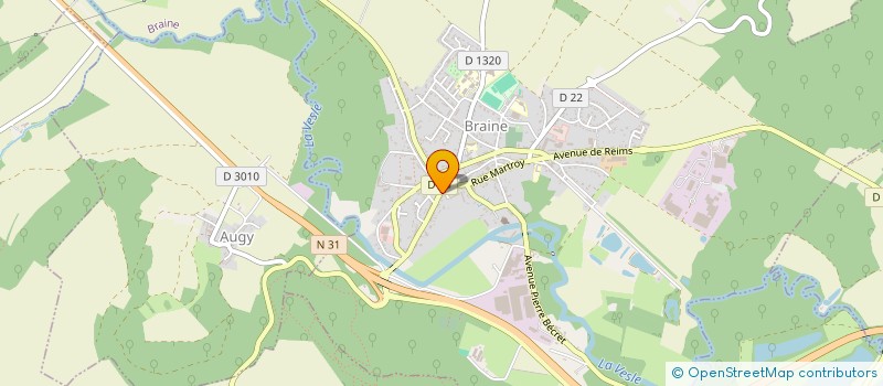 localisation de l'entreprise MONSIEUR GABRIEL CHARLES  BRAINE