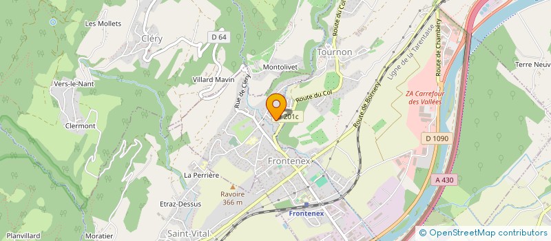 localisation de l'entreprise MONSIEUR GABRIEL CHARMAY  FRONTENEX