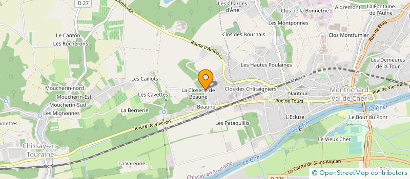 localisation de l'entreprise MONSIEUR GABRIEL CHARRIER  LE CONTROIS-EN-SOLOGNE