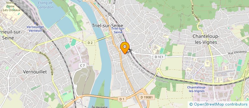 localisation de l'entreprise MONSIEUR GABRIEL CHASSAGNARD à TRIEL-SUR-SEINE