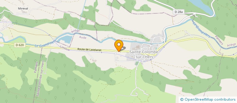 localisation de l'entreprise MONSIEUR GABRIEL CHAUVET  SAINTE-COLOMBE-SUR-L'HERS