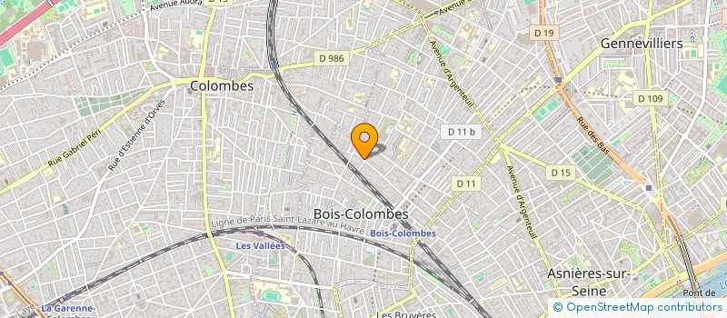 localisation de l'entreprise MONSIEUR GABRIEL CHICAUD à BOIS-COLOMBES