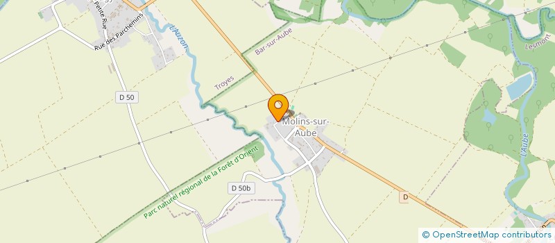 localisation de l'entreprise MONSIEUR GABRIEL CLIVIO  MOLINS-SUR-AUBE