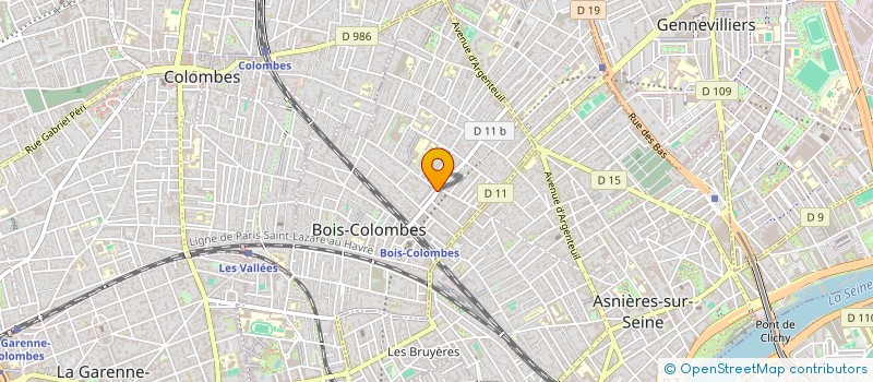 localisation de l'entreprise MONSIEUR GABRIEL COELHO  BOIS-COLOMBES