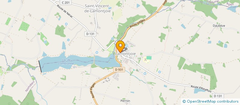 localisation de l'entreprise MONSIEUR GABRIEL COLONGES  LAMONTJOIE