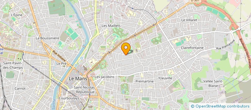 localisation de l'entreprise MONSIEUR GABRIEL COTTEREAU  LE MANS