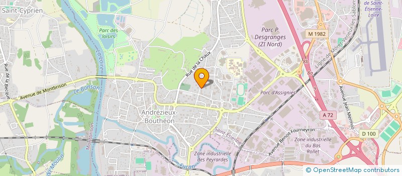 localisation de l'entreprise MONSIEUR GABRIEL COUIX  ANDREZIEUX-BOUTHEON