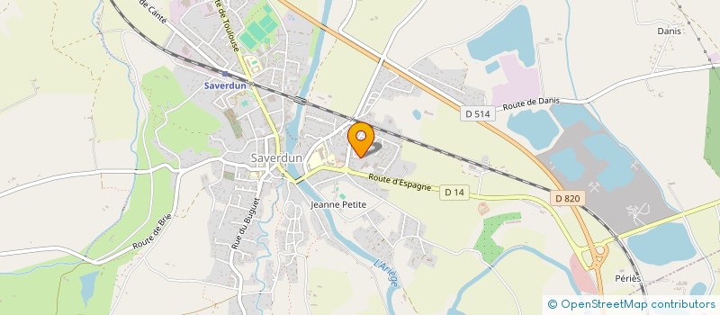 localisation de l'entreprise MONSIEUR GABRIEL COURTOIS à SAVERDUN