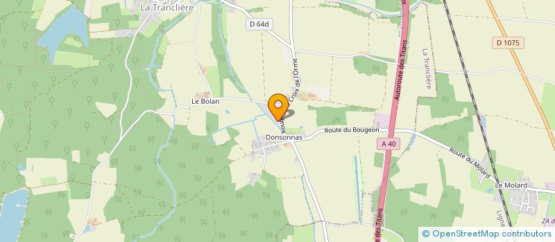 localisation de l'entreprise MONSIEUR GABRIEL CURNILLON  LA TRANCLIERE