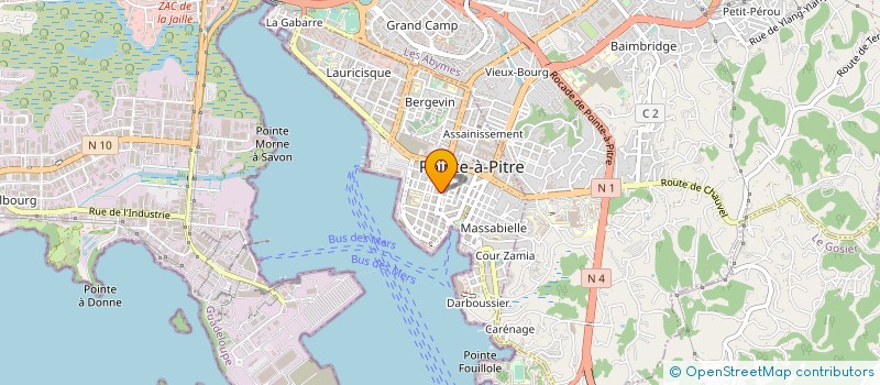 localisation de l'entreprise MONSIEUR GABRIEL DANCHET à POINTE A PITRE
