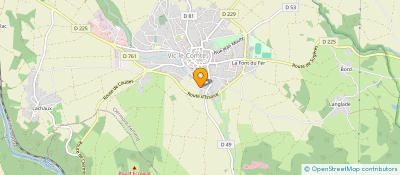 localisation de l'entreprise MONSIEUR GABRIEL DAUDET à VIC-LE-COMTE