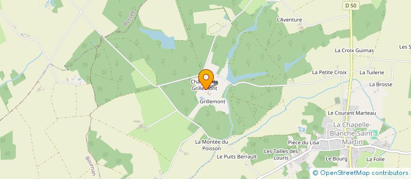 localisation de l'entreprise MONSIEUR GABRIEL DAVID  LA CHAPELLE-BLANCHE-SAINT-MARTIN