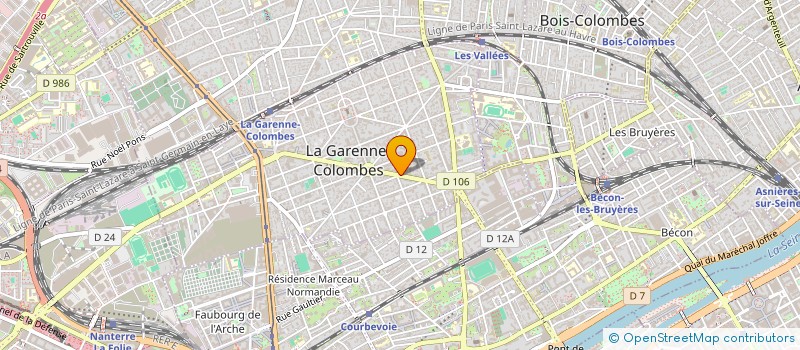localisation de l'entreprise MONSIEUR GABRIEL DE DIEULEVEULT à LA GARENNE-COLOMBES