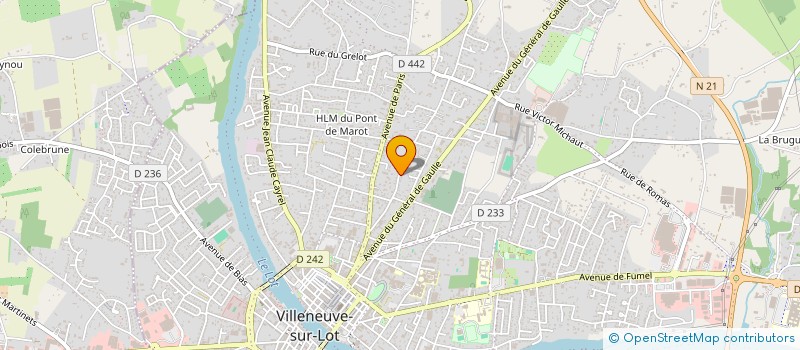 localisation de l'entreprise MONSIEUR GABRIEL DEL MISSIER  VILLENEUVE-SUR-LOT