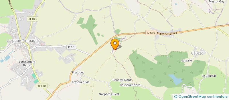 localisation de l'entreprise MONSIEUR GABRIEL DELMAS  HAUTEFAGE LA TOUR