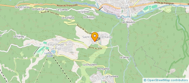 localisation de l'entreprise MONSIEUR GABRIEL DELMAU à COURCHEVEL