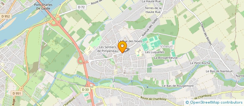 localisation de l'entreprise MONSIEUR GABRIEL DEROME à VINEUIL