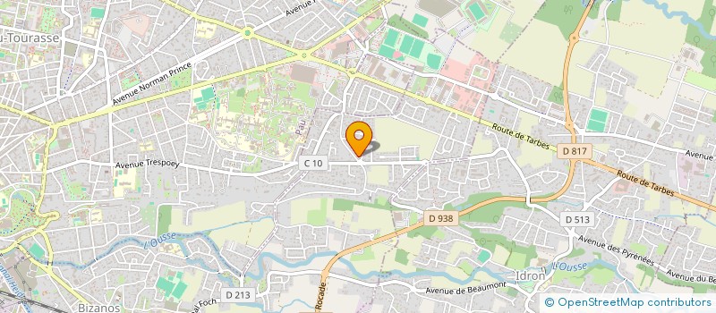 localisation de l'entreprise MONSIEUR GABRIEL DES BOSCS  BIZANOS