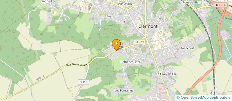 localisation de l'entreprise MONSIEUR GABRIEL DESESPRINGALLE  CLERMONT