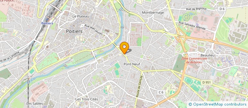 localisation de l'entreprise MONSIEUR GABRIEL DIBOINE à POITIERS