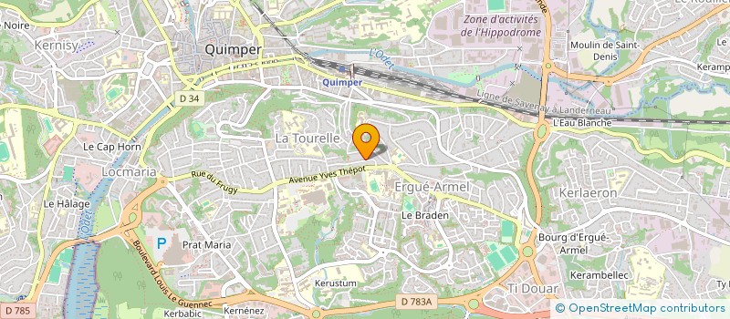 localisation de l'entreprise MONSIEUR GABRIEL DOBRIN à QUIMPER