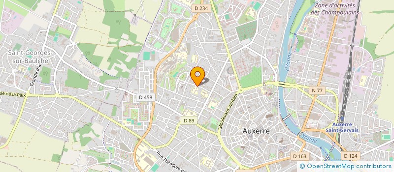 localisation de l'entreprise MONSIEUR GABRIEL DOSQUE à AUXERRE