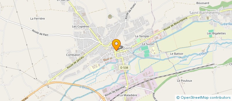 localisation de l'entreprise MONSIEUR GABRIEL DUMITRU STAN à BEAUREPAIRE