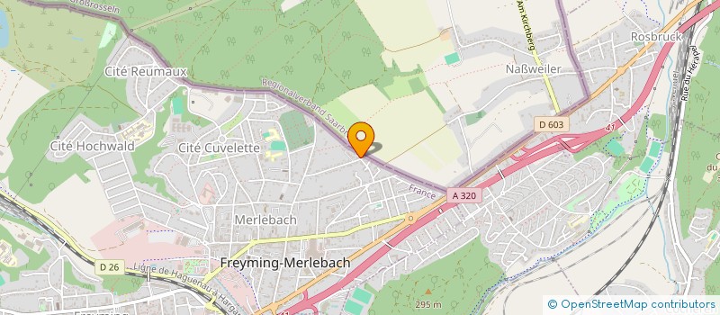 localisation de l'entreprise MONSIEUR GABRIEL DUPILLE  FREYMING-MERLEBACH
