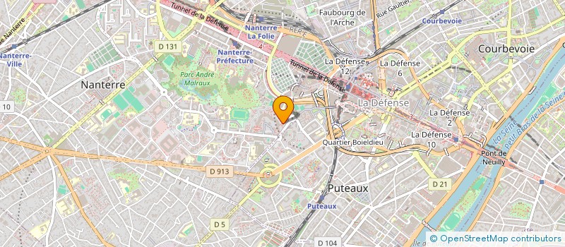 localisation de l'entreprise MONSIEUR GABRIEL DUPUIS  NANTERRE