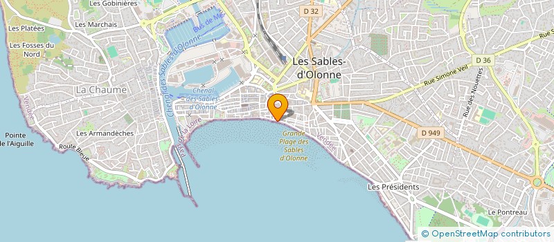 localisation de l'entreprise MONSIEUR GABRIEL ELIE à LES SABLES D'OLONNE