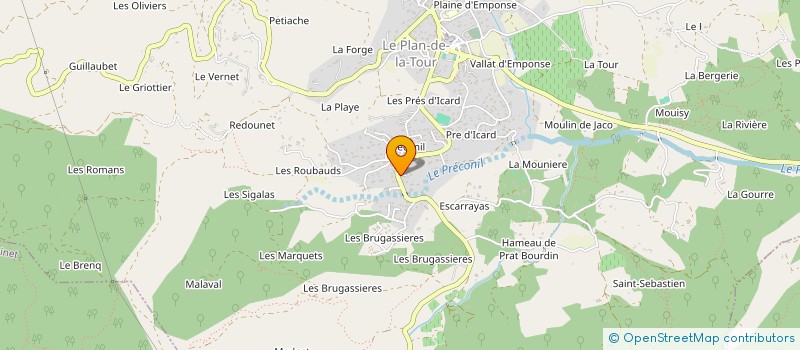 localisation de l'entreprise MONSIEUR GABRIEL ESCRIHUELA  LE PLAN-DE-LA-TOUR