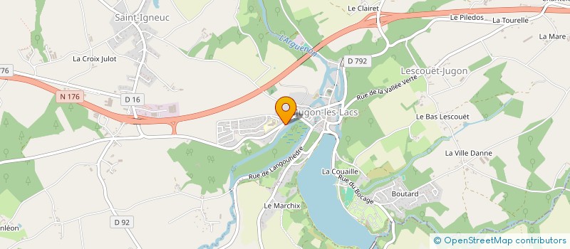 localisation de l'entreprise MONSIEUR GABRIEL ESNAULT  JUGON-LES-LACS