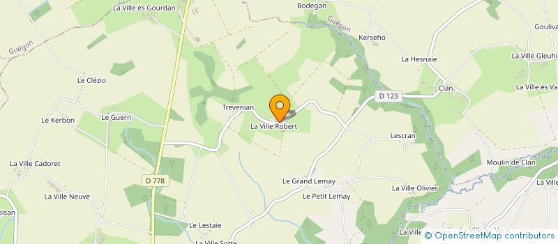 localisation de l'entreprise MONSIEUR GABRIEL ETIENNE  GUEHENNO