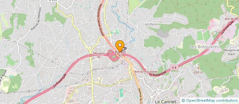 localisation de l'entreprise MONSIEUR GABRIEL FAIRFORT  MOUGINS