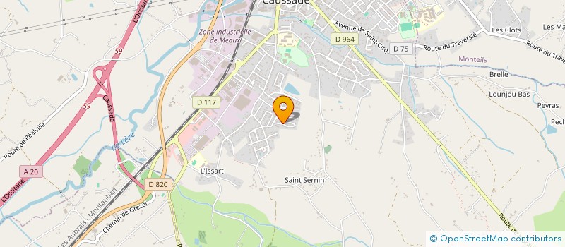 localisation de l'entreprise MONSIEUR GABRIEL FAUR  CAUSSADE