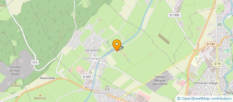 localisation de l'entreprise MONSIEUR GABRIEL FAVRE  DOMMARTIN