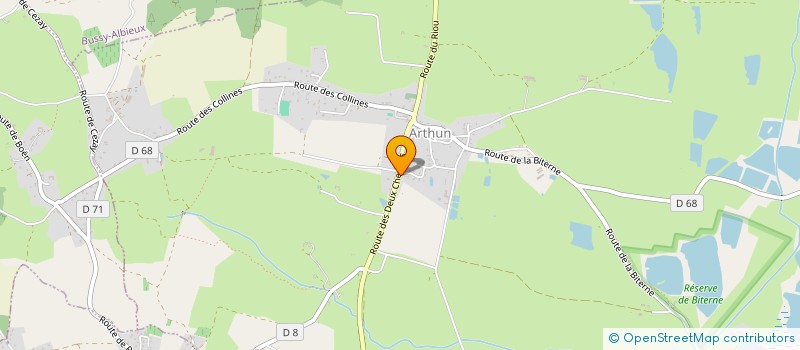 localisation de l'entreprise MONSIEUR GABRIEL FAYE  ARTHUN