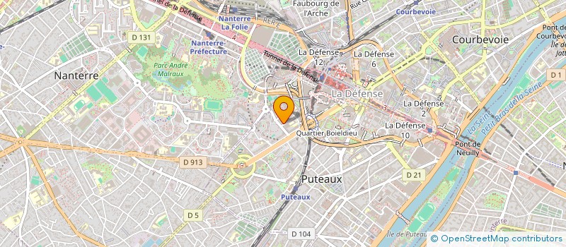 localisation de l'entreprise MONSIEUR GABRIEL FAYE  PUTEAUX