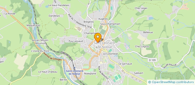 localisation de l'entreprise MONSIEUR GABRIEL FERNANDES PEREIRA  SAINT-LEONARD-DE-NOBLAT