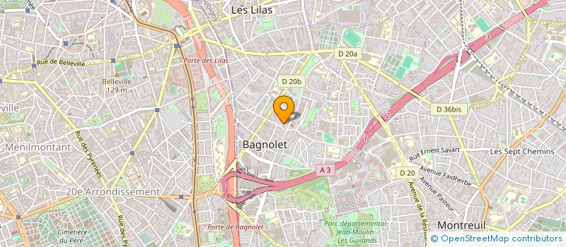 localisation de l'entreprise MONSIEUR GABRIEL FIGUEIREDO à BAGNOLET