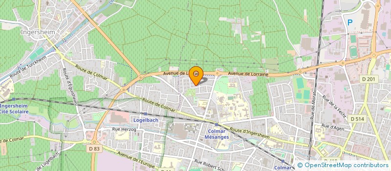 localisation de l'entreprise MONSIEUR GABRIEL FINDELI  COLMAR