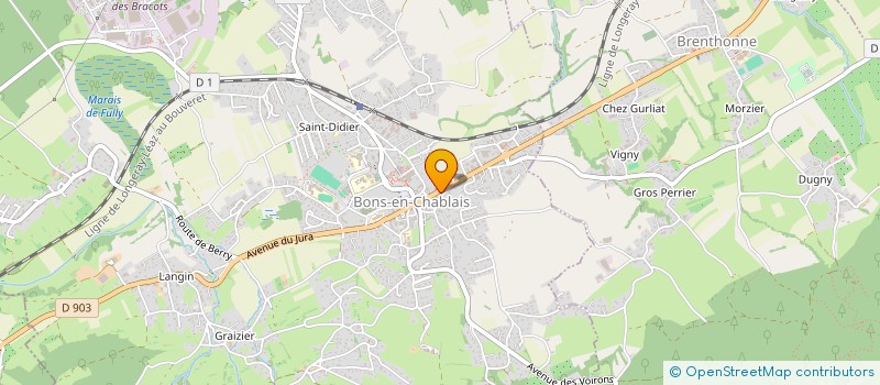 localisation de l'entreprise MONSIEUR GABRIEL FOERSTER  BONS-EN-CHABLAIS