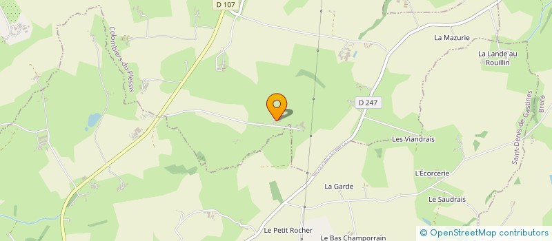 localisation de l'entreprise MONSIEUR GABRIEL FOUCAULT  COLOMBIERS-DU-PLESSIS