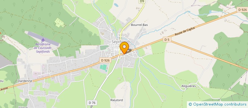 localisation de l'entreprise MONSIEUR GABRIEL FRETE  SEPTFONDS