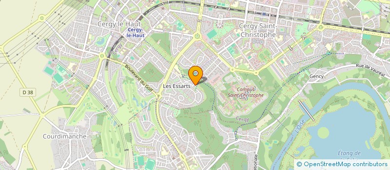 localisation de l'entreprise MONSIEUR GABRIEL GABRIEL  CERGY