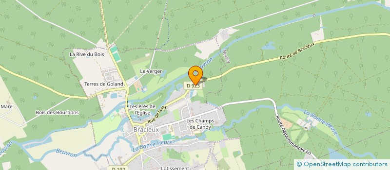 localisation de l'entreprise MONSIEUR GABRIEL GAGLIANO  BRACIEUX